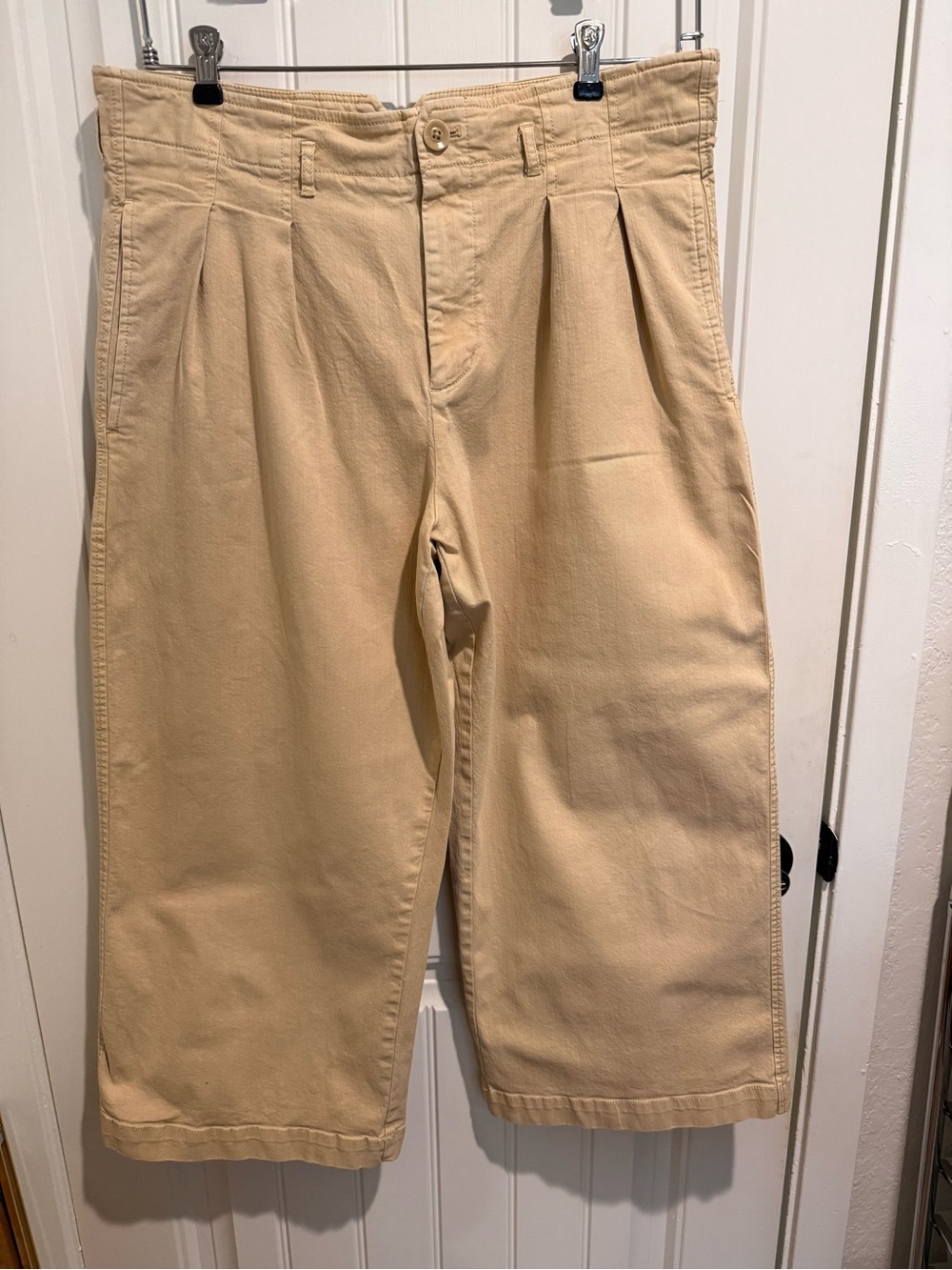 Women’s Beige Pleated Pants by Maeve